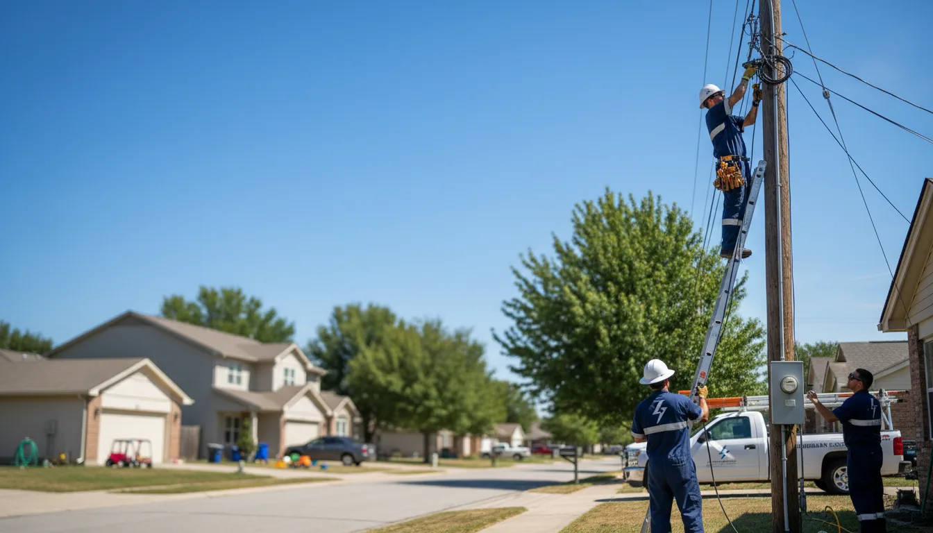 Residential electrician providing installation services in Parryville, PA